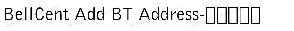 BellCent Add BT Address字体转换